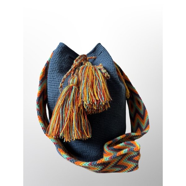 blue wayuu mochila