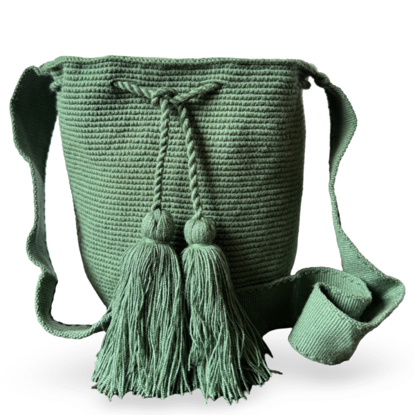 Verde Oasis Wayuu Mochila ⦁ Artisanal Colombian Wayuu Bag