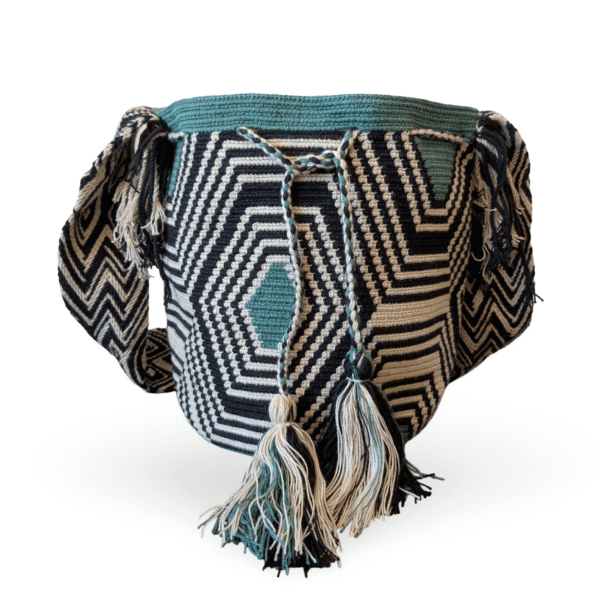 Green Handwoven Wayuu Crochet Bag