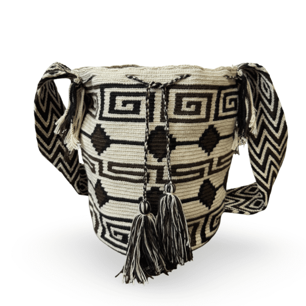 Handmade Wayuu Mochila Bag- Authentic Geometric Design