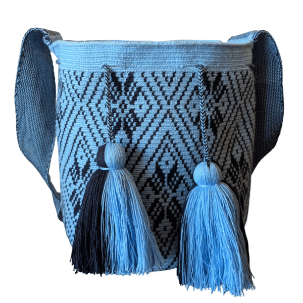 Blue Colombian Artisanal Wayuu Mochila