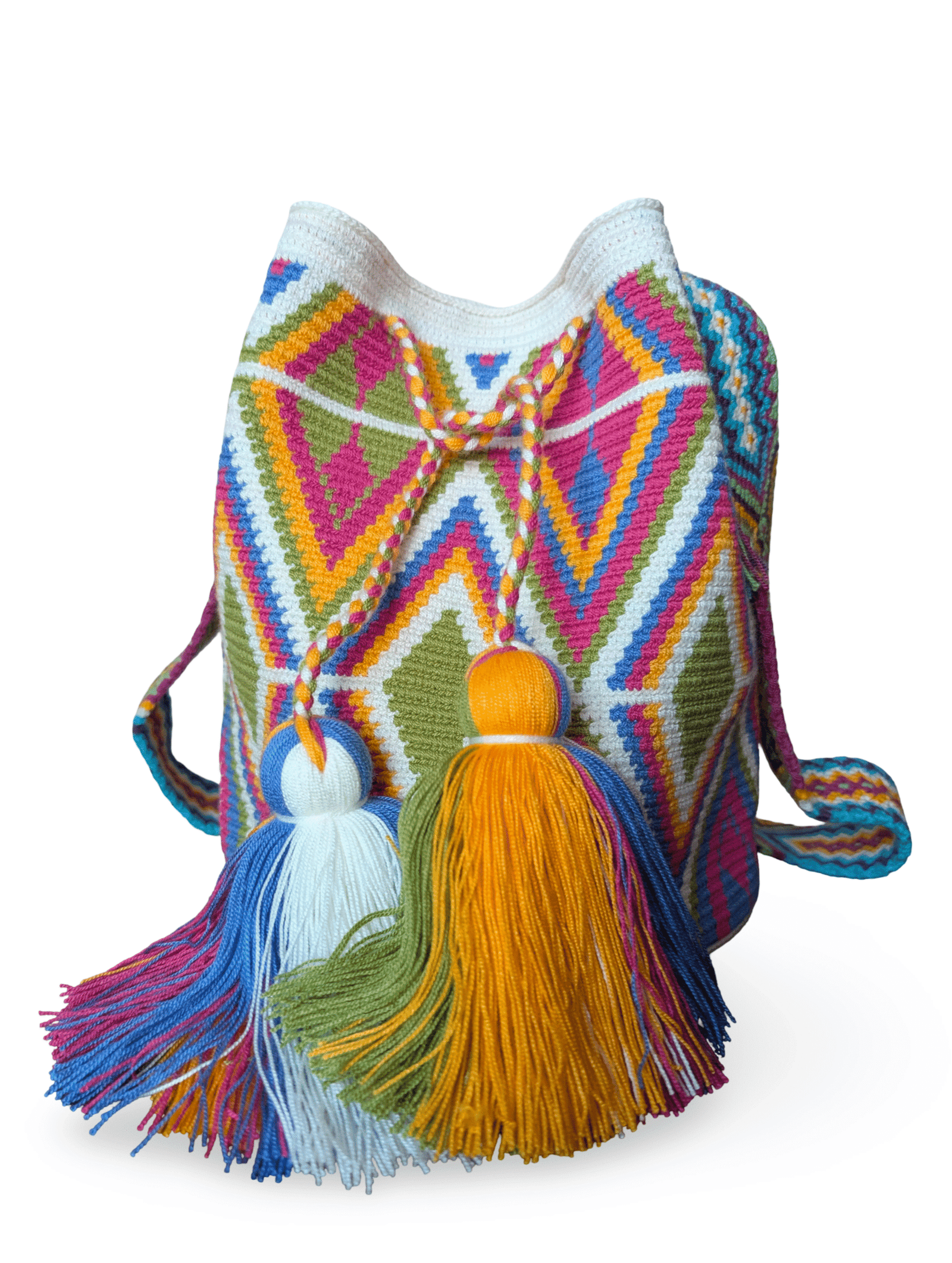 Arcoíris ⦁ Vivid Colombian Artisanal Bucket Bag - Image 3