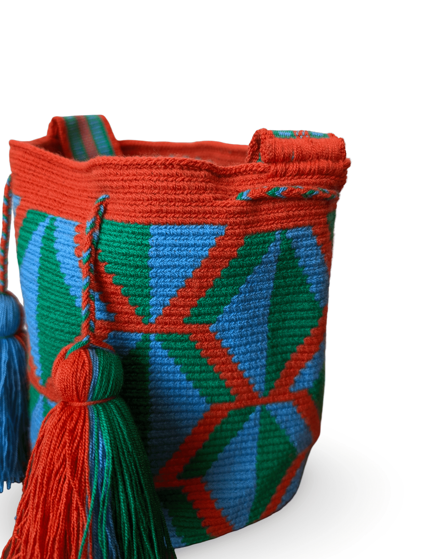 Breeze Colorful Handmade Colombian Wayuu Crossbody Bag - Image 2